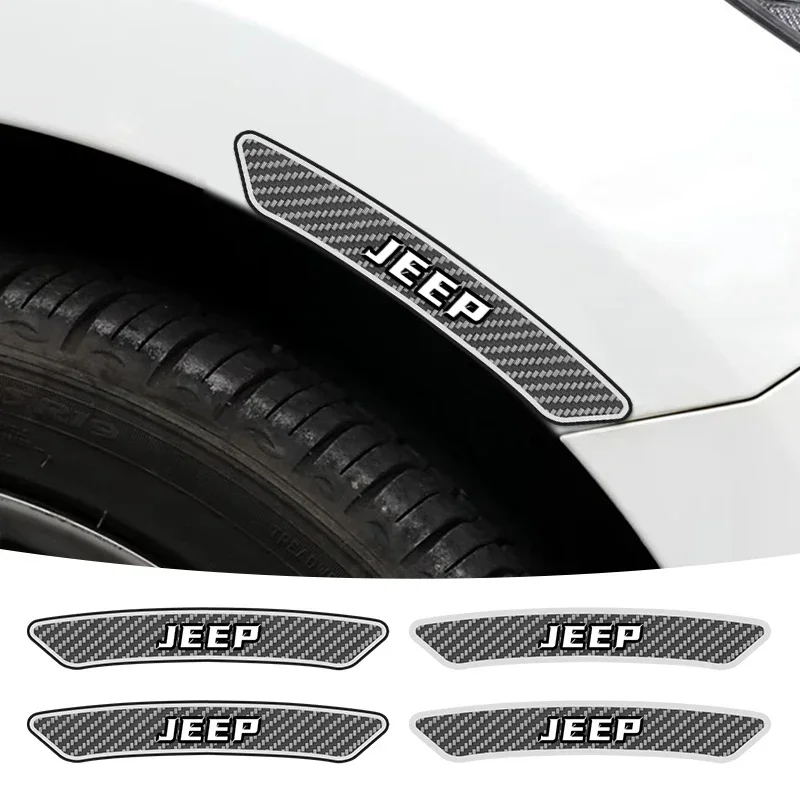 Autocollant décoratif pour roue de voiture, 4 pièces, emblème pour Jeep Grand Cherokee Wrangler JK Gladiator Compass Renegade Patriot Libert