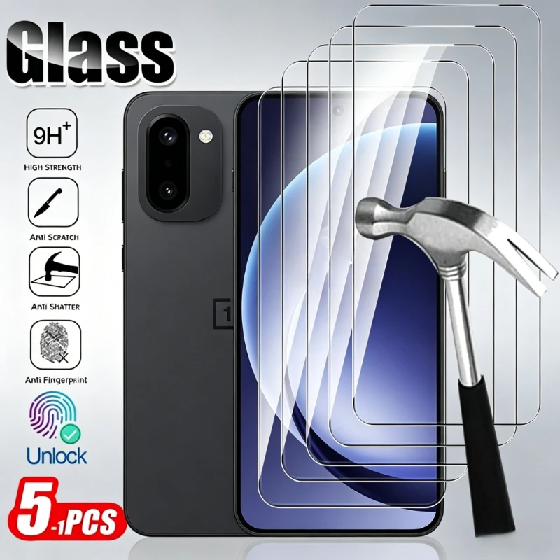 

5-1Pcs Unlock Tempered Glass for OnePlus 15R 5G 9H Screen Protector Cover Film on One Plus 15R 15 R R15 OnePlus15R 1+15R 5G 2026