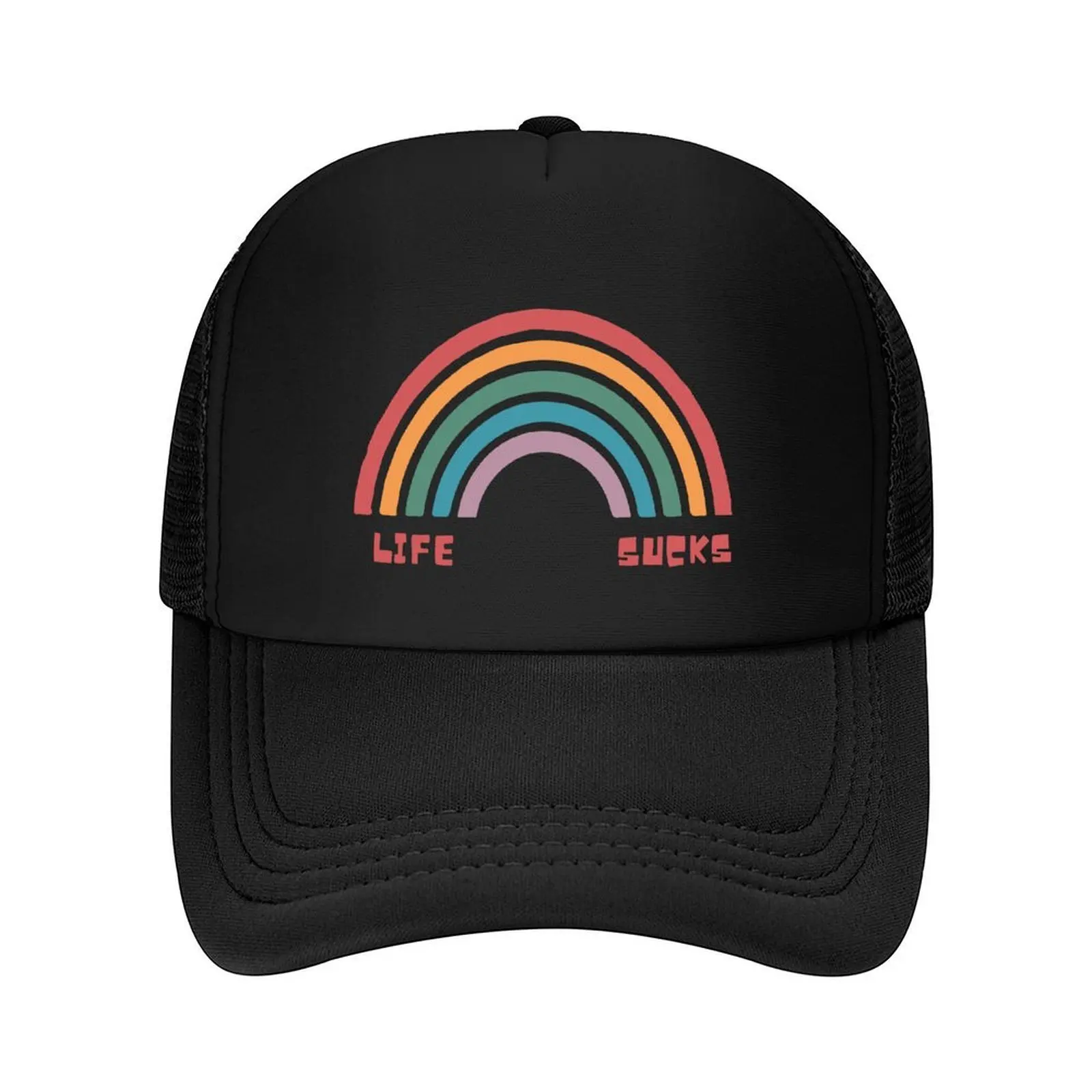 

Live sucks rainbow Baseball Cap Trucker Hat Hat Man For The Sun custom Hat Golf Men's Caps Women's