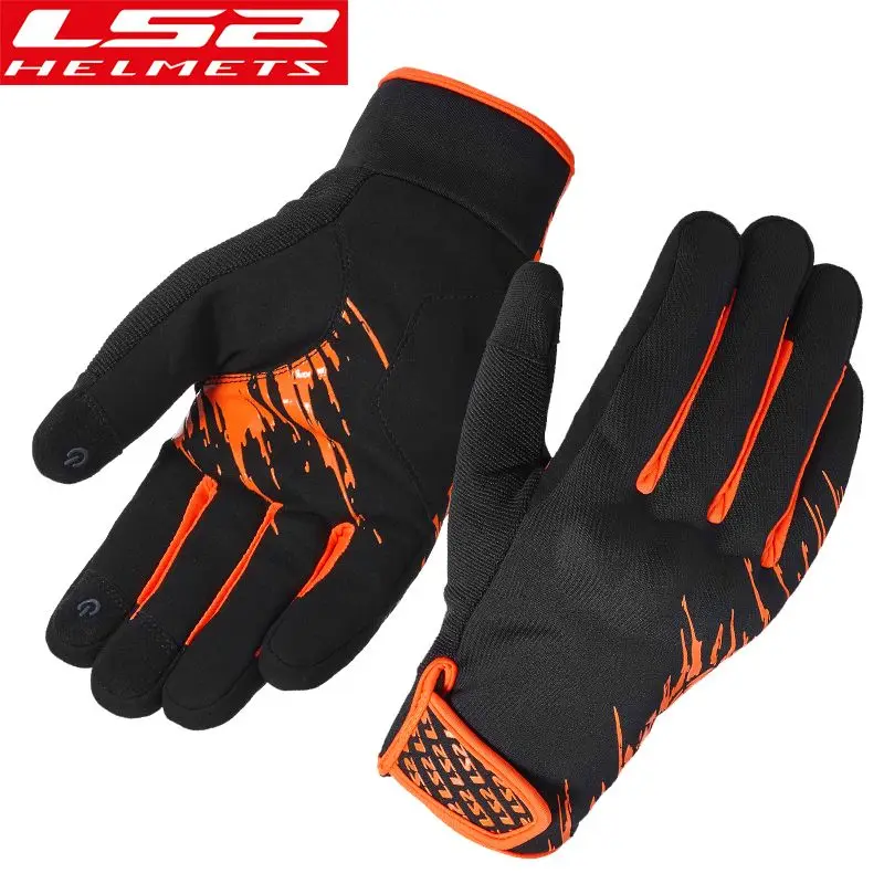 LS2 Motorcycle Gloves Men Women Summer Riding Gloves Breathable Moto MTB Dirt Bike Mesh Gloves for Cycling Bicycle