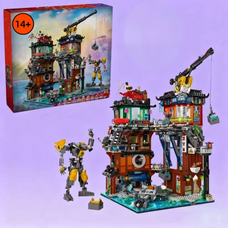 

3244PCS FIT 71837 City Workshops Building Block Model Bricks Street View Architecture Home Decor Toys Birthday Christmas Gifts