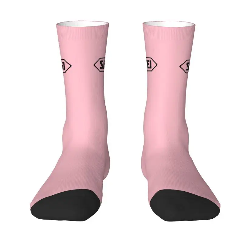 

Custom Motorcycle Helmet-S-Shoeies Men Women Crew Socks Unisex Fun 3D Printing Dress Socks