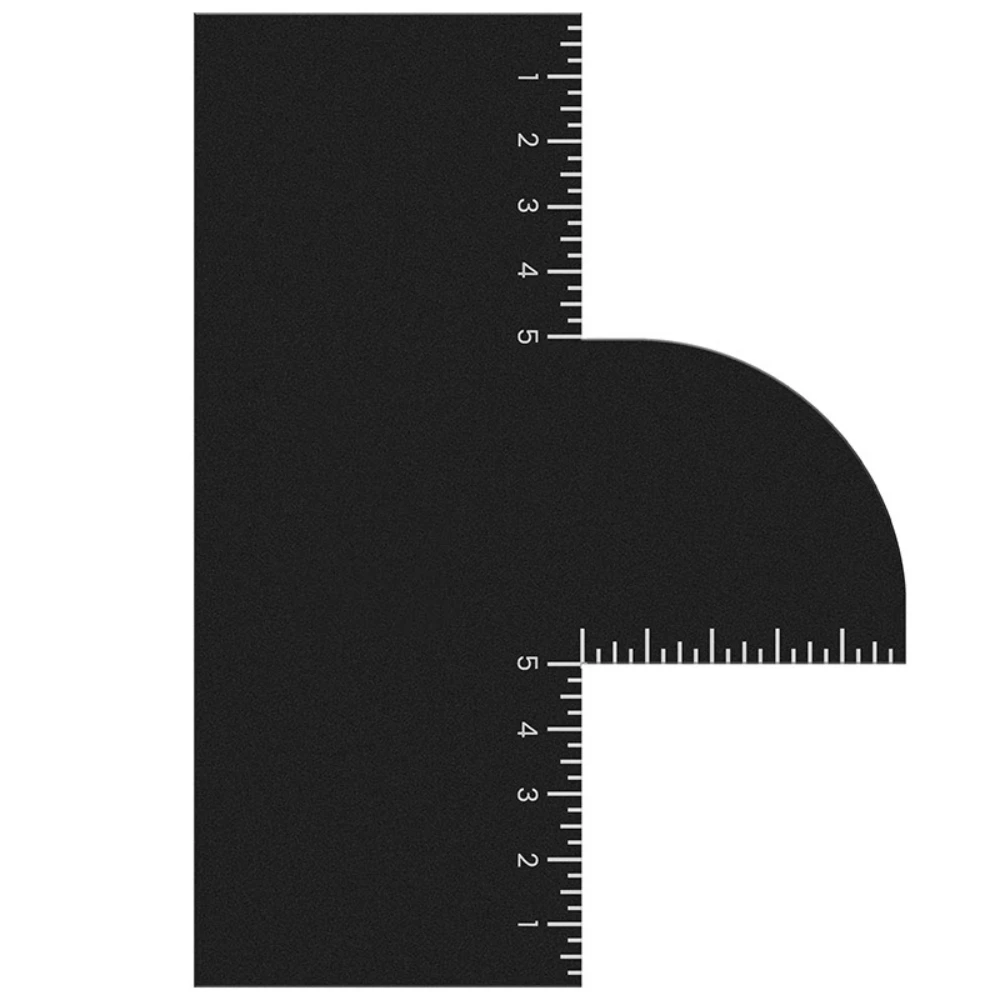 2pcs New Personalized Creative Sideburns Broken Hair Trimming Tool PVC Material Styling Card for Shaping Trimming Hair Tools