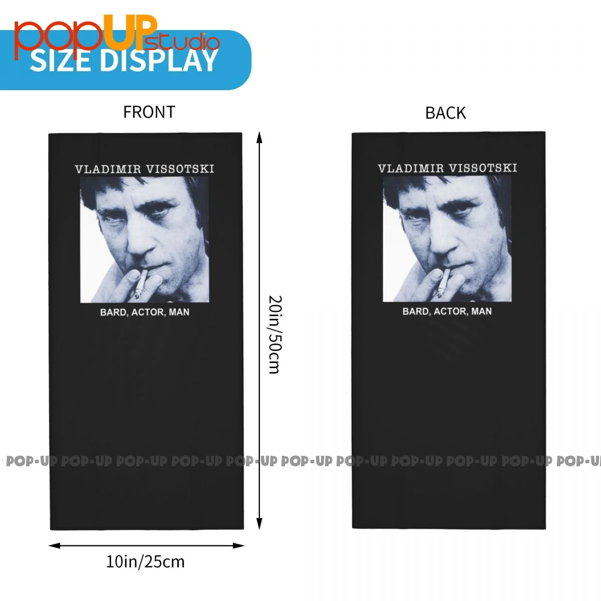 Vladimir Vysotsky Russian Singer Songwriter Actor Artist Neck Gaiter Bandana Scarf Face Mask