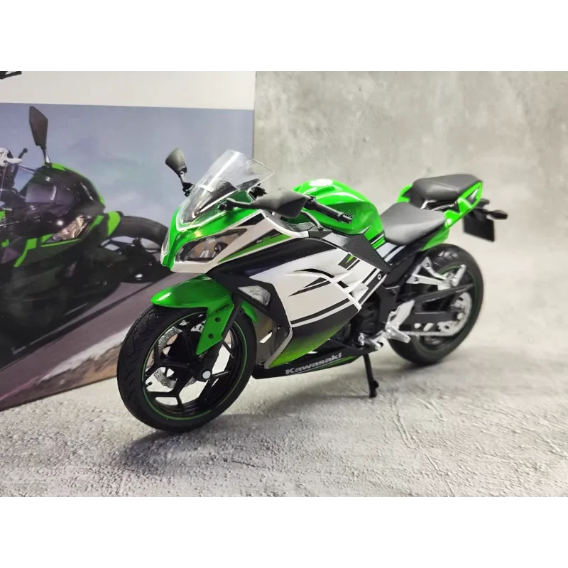 

Diecast Automaxx 1/12 Scale KAWASAKI Ninga Motorcycle Alloy Car Model Collectible Toy Gift Souvenir Display Ornament