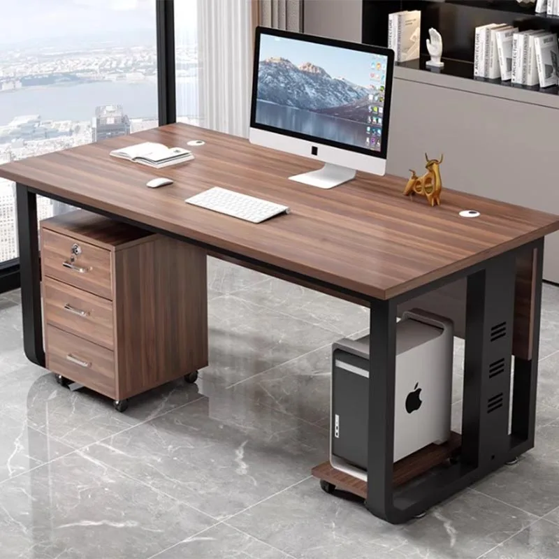 Home Study Computer Table Office Drawer Wide Wooden Gaming Computer Desks Storage Executive Mesa Gamer Pra Pc Office Furniture