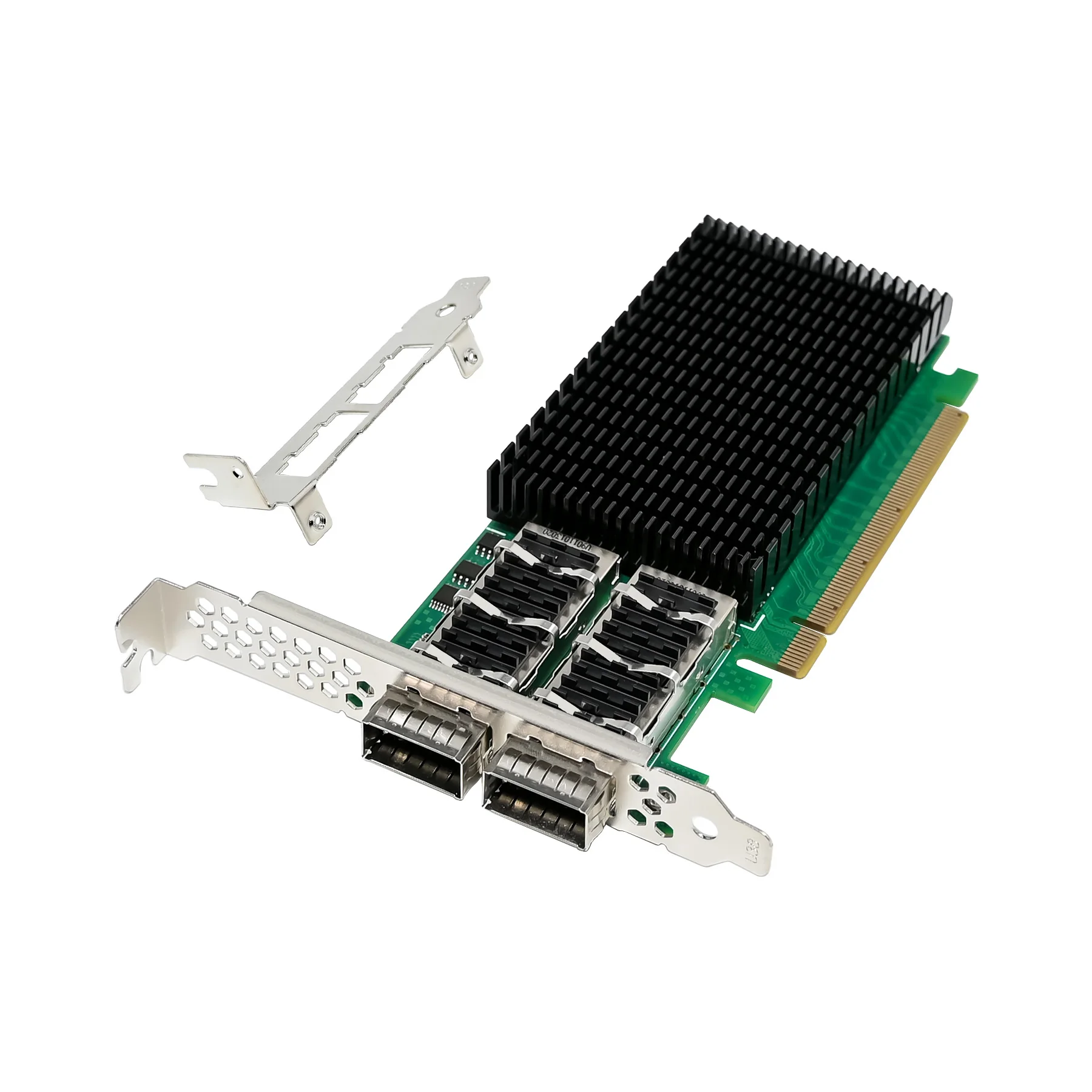 شرائح SUNWEIT ST7335 PCIe X16 Dual QSFP28 Fiber 100GbE Server NIC: Mellanox ConnectX-4