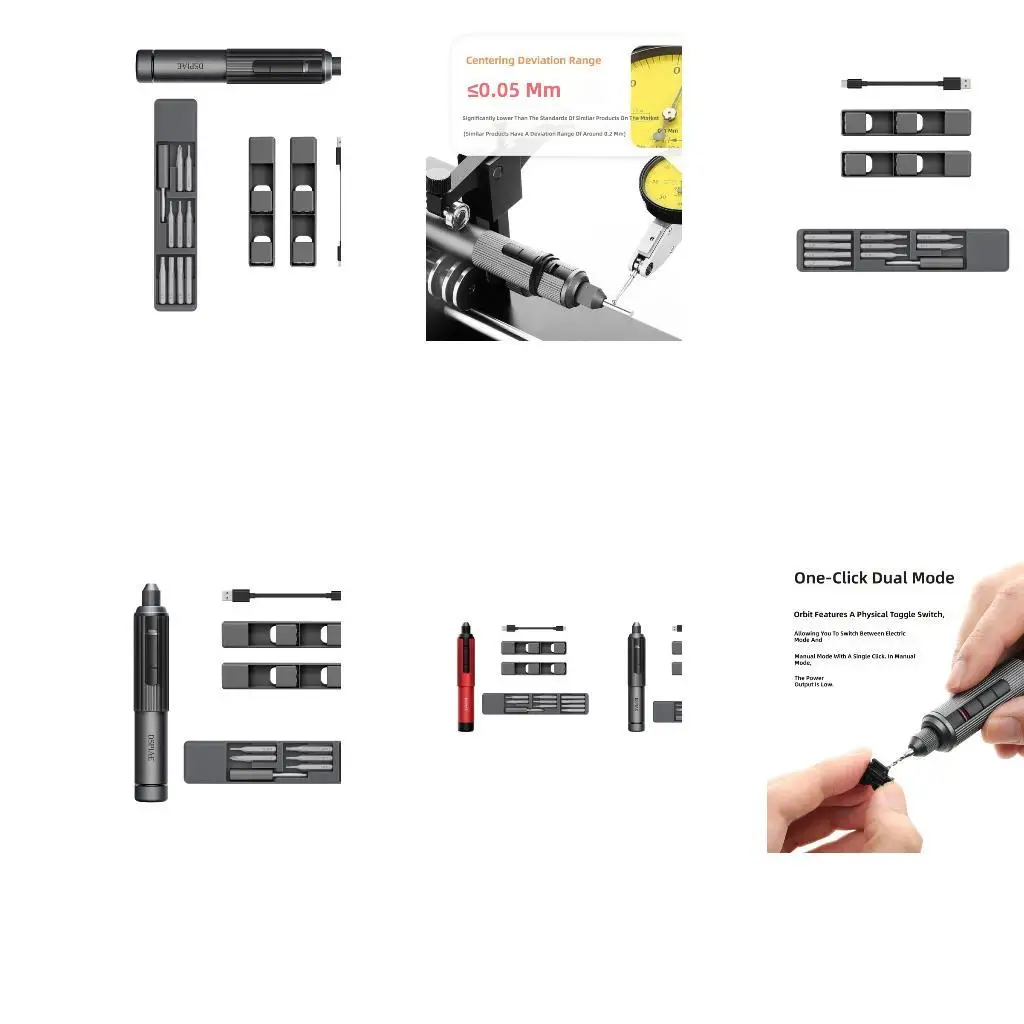 Pocket Size Rotary Tool Set Rechargeable For Crafting Jewelry Detailed Work D2RD