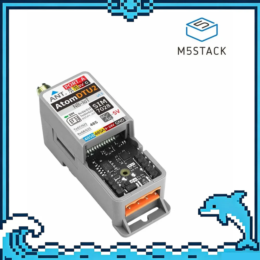 M5Stack ATOMIC DTU NB-IoT2 Global V1.1 SIM7028 Cat-NB Wireless Data Transmission Module