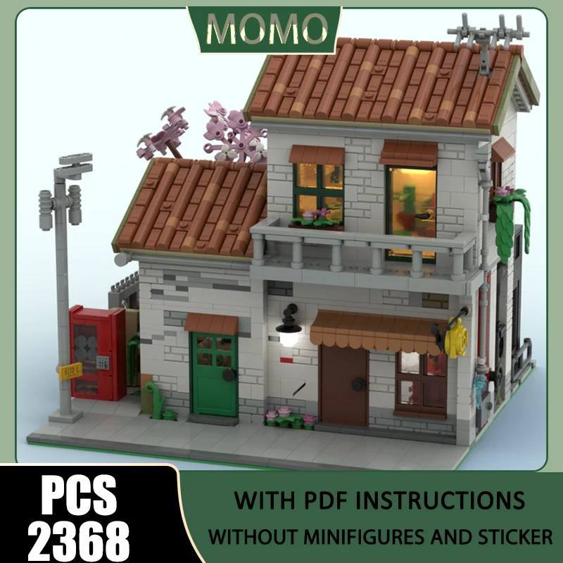 City Street View Moc Building Blocks Japanese Hidden Garage Model Technology Brick Assembly Construction Toy Holiday Gifts