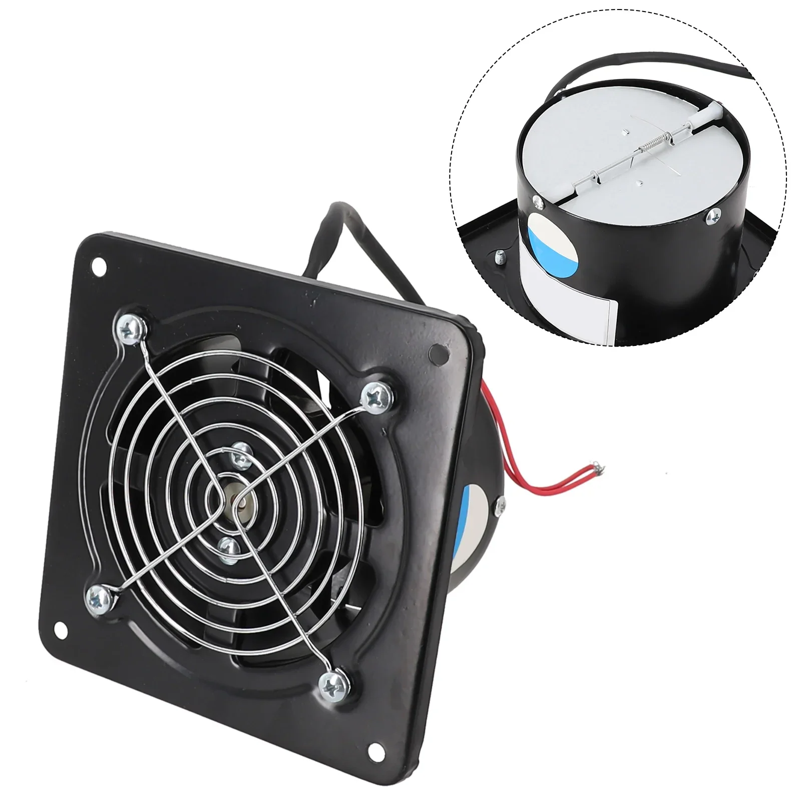 Exhaust Fan 4inch Industrial Ventilation Extractor Axial Exhaust Air Blower Fan Garage For Warehouses 220V Exhaust Fan Parts