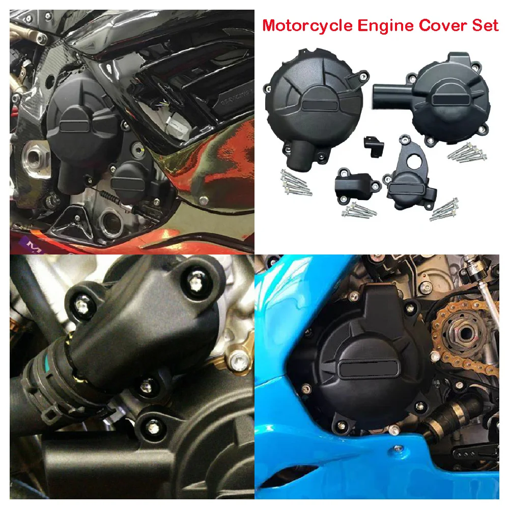 

Fit for BMW S1000RR M1000RR S1000R M1000R S M 1000RR 1000R 2021 2022 2023 Motorcycle Secondary Engine Cover Set Protection Guard