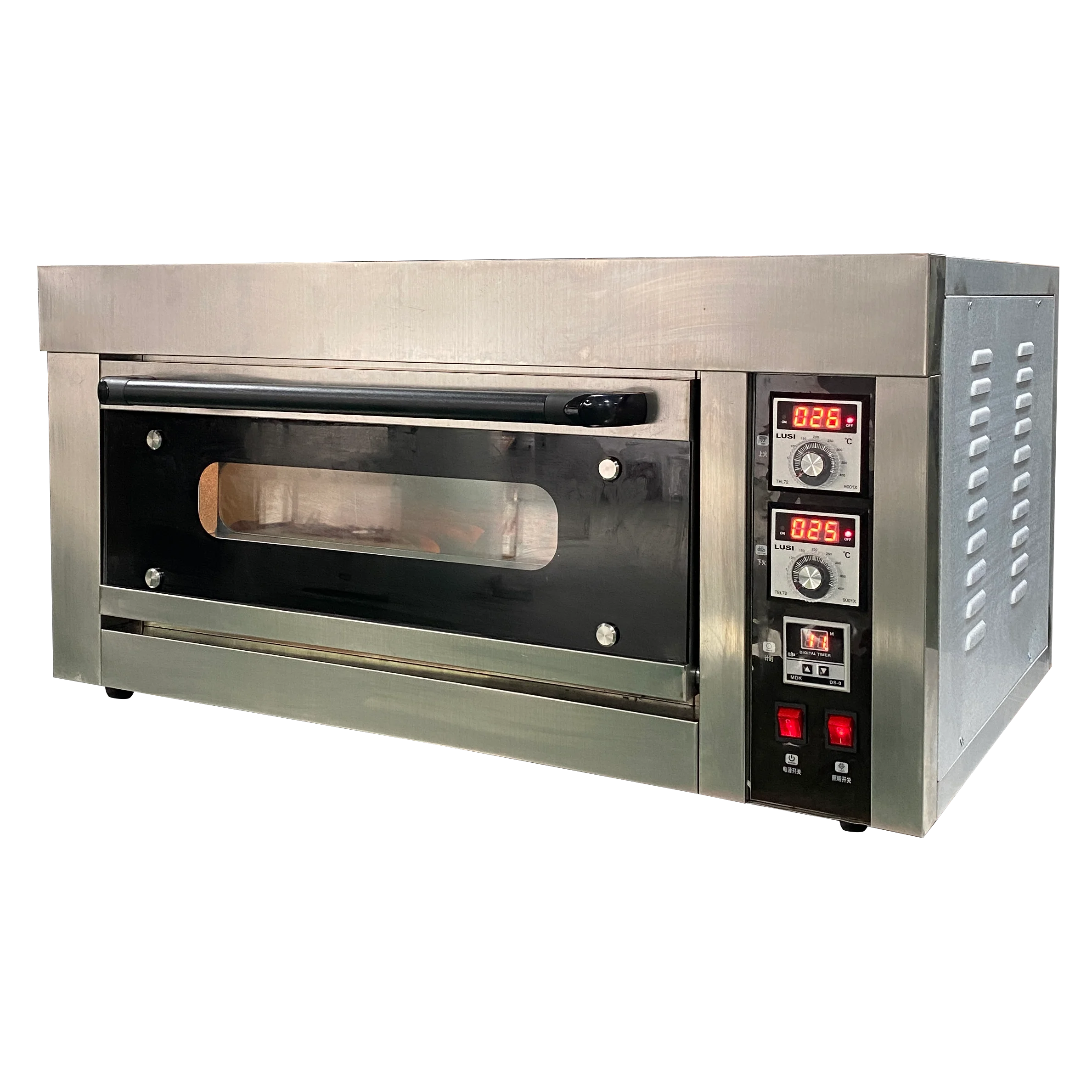 

【Best-selling】1-Layer 1-Tray Deluxe Deck Oven Commercial Oven Electric For Cakes / For Bread & Pizza Baking Equipment