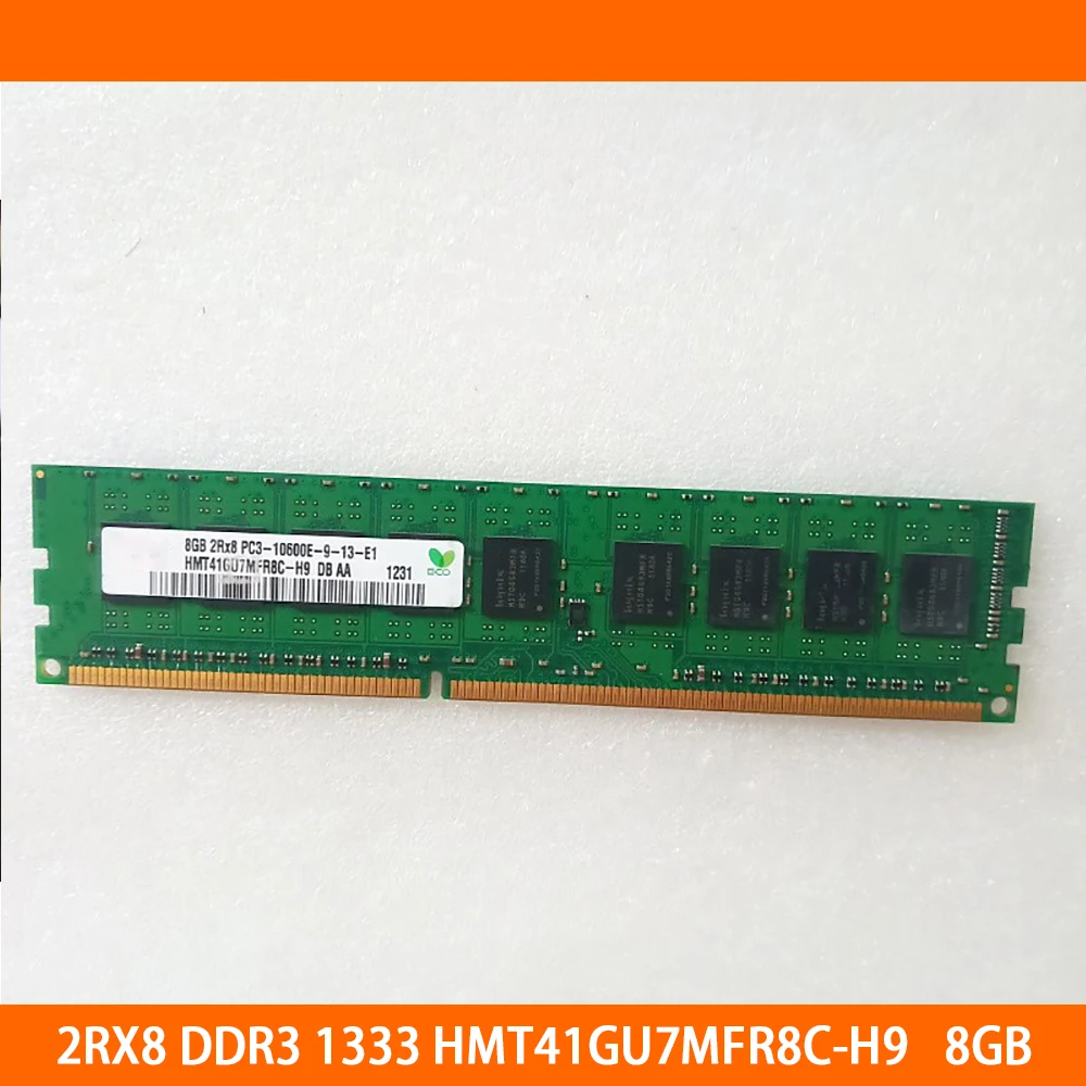 

1PCS For SK Hynix RAM 2RX8 DDR3 1333 PC3-10600E HMT41GU7MFR8C-H9 ECC UDIMM 8GB 8G Memory High Quality Fast Ship