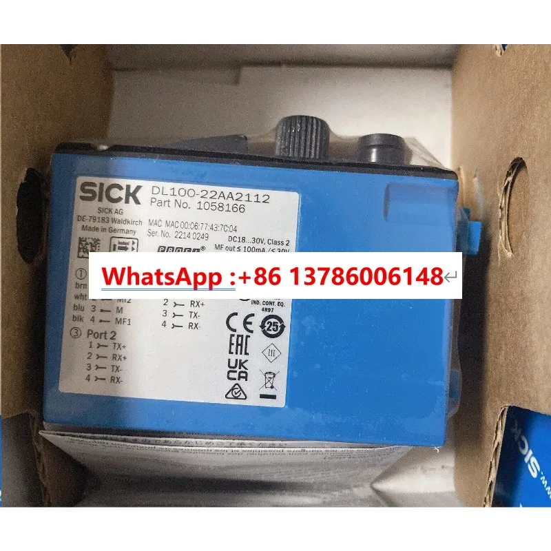 DL100-22AA2112 Ultra Long Range Laser Ranging Sensor PROFINET Communication