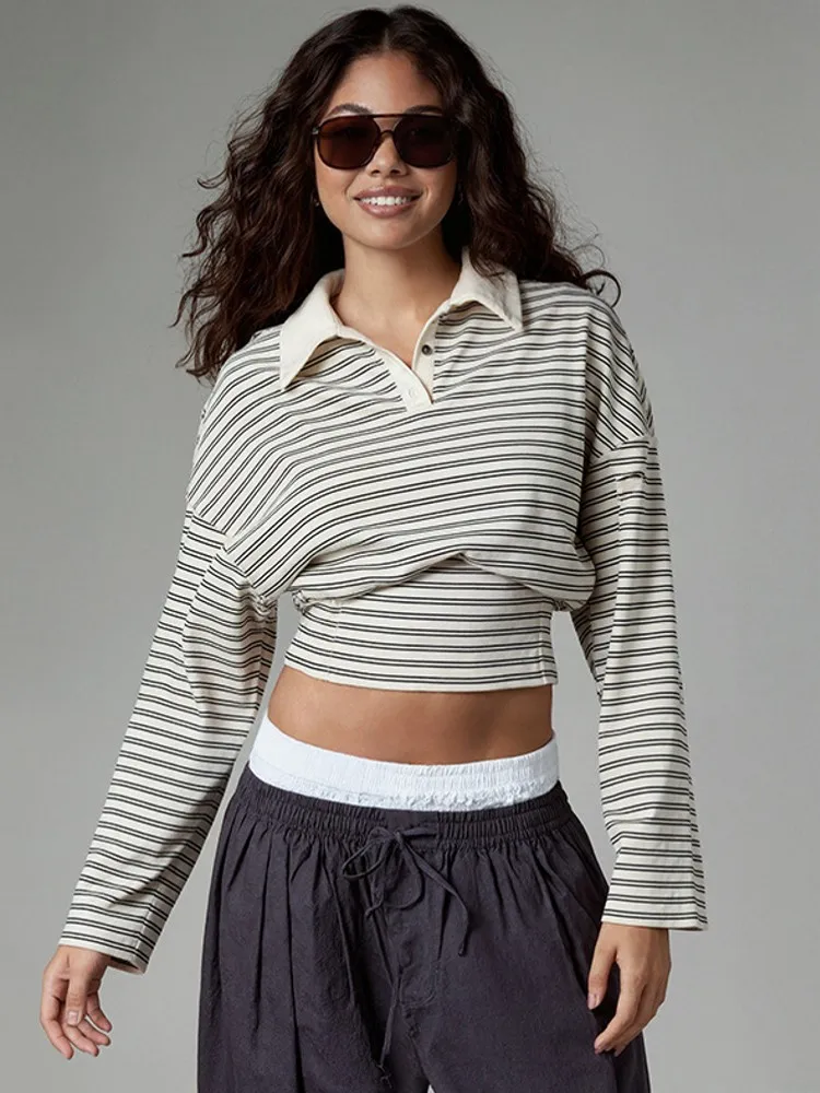 

2026, весенне-осенний женский свитер на пуговицах, пуловеры в полоску с длинными рукавами, женский повседневный свитер, зимний джемпер Sueter Mujer