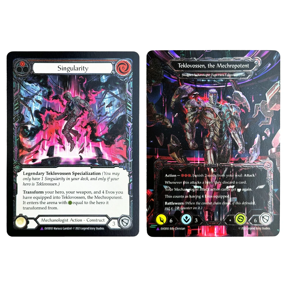 ฟอยล์เย็น FAB TCG การ์ด Proxy สองด้านการ์ดเกม Arakni 5L! p3d 7hRu 7h3 cR4X Nuu Alluring Desire Enigma Cindra Singularity