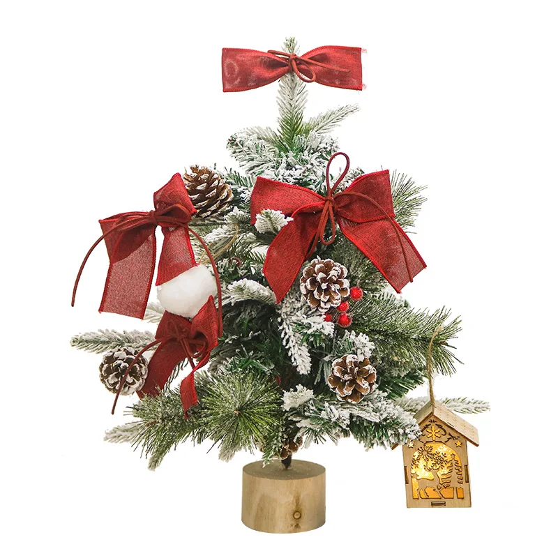 

Mini Christmas tree household Christmas decorations living room desktop arrangement small ornaments