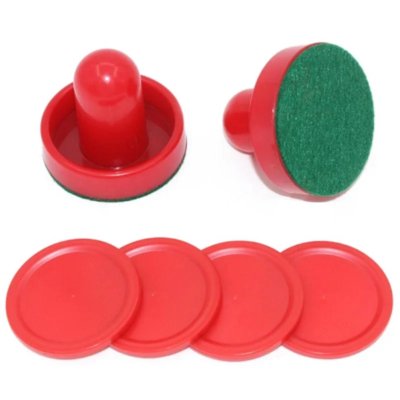 8pcs/Set Home Standard Plastic Air Hockey Pushers +Pucks Replacement For Game Tables Goalies Accessories