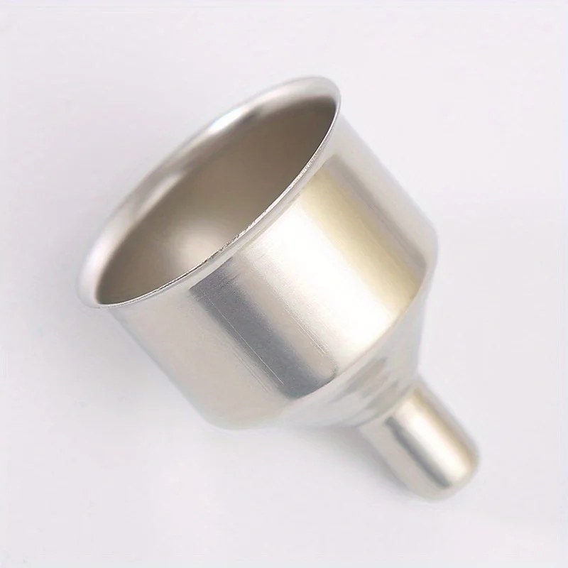 1Pc, Funnel, Kitchen Stainless Steel Funnel, Oil Funnel, Wine Funnel, Large And Small Diameter Portable Conical Oil Funnel