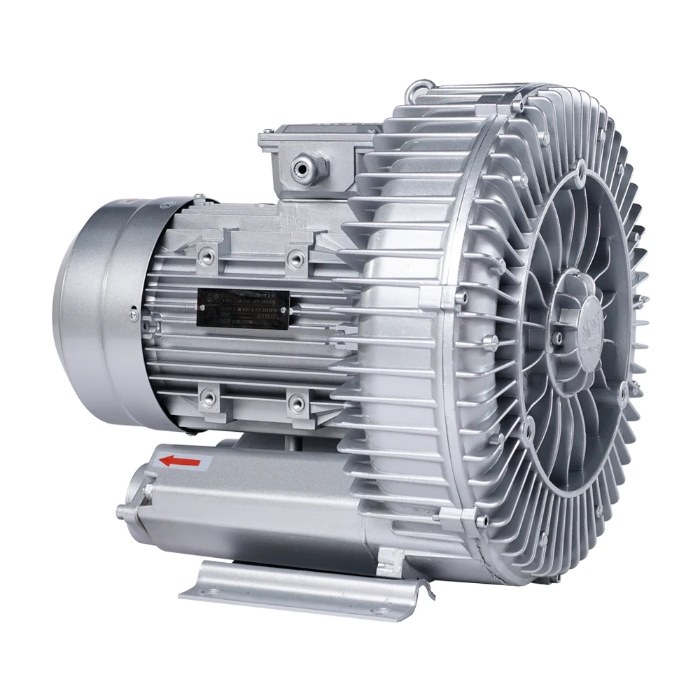 High Quality Vacuum Aeration 2.2kw High Pressure Electric Ring Blower For CNC Machine