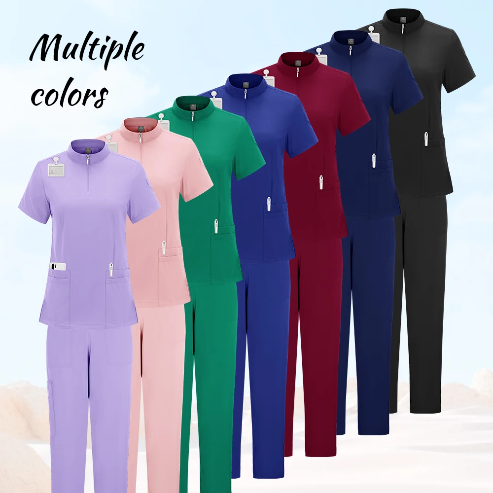Uniformes générateurs pour femmes, ensemble de gIslande, vêtements de travail pour salon de beauté, haut et pantalon de gIslande cliniques, médecin de spa, soins infirmiers