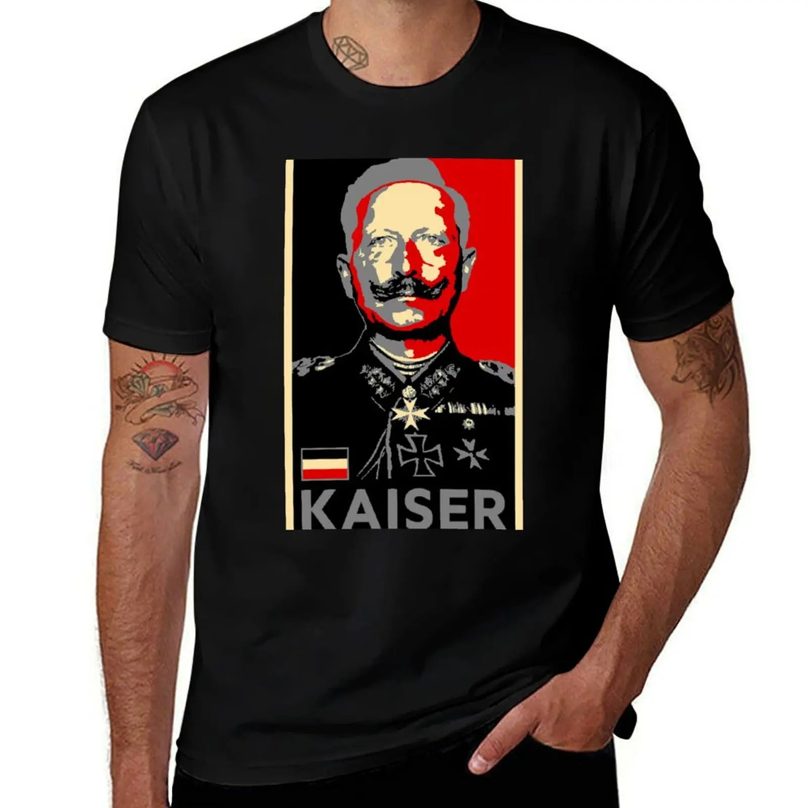 

WW1 Kaiser Wilhelm T-Shirt quick-drying oversized t shirt anime figures cotton man t-shirts Men's t-shirts