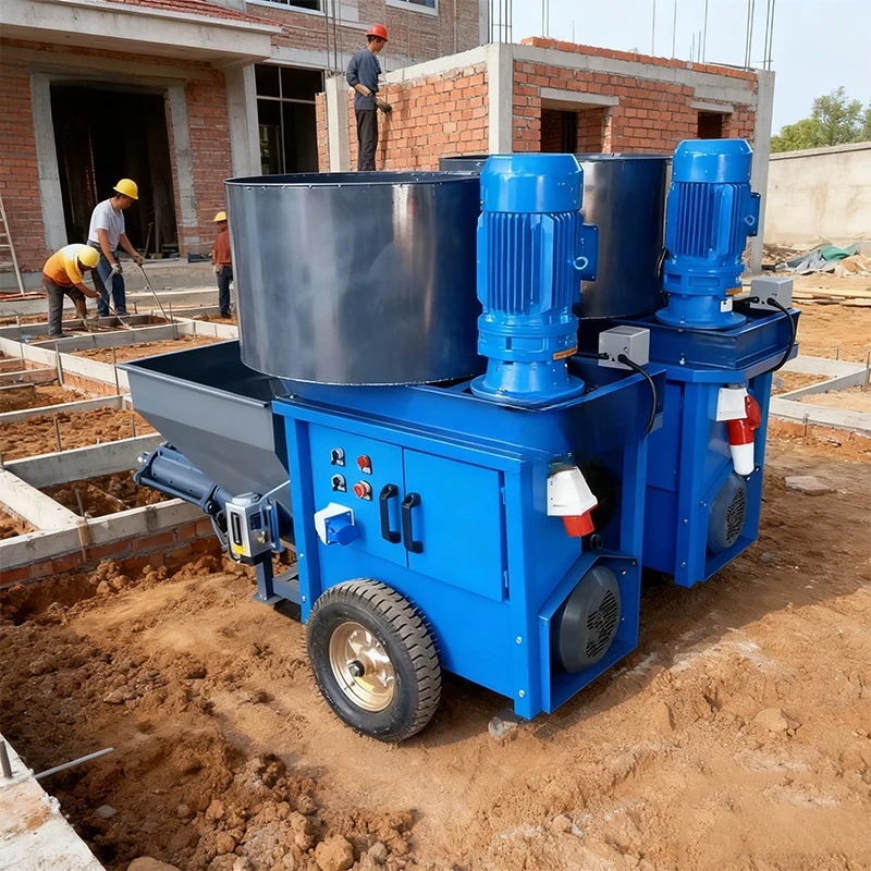 Multifunctional cement mortar spraying machine Wall cement spraying gypsum pump Mortar spraying machine