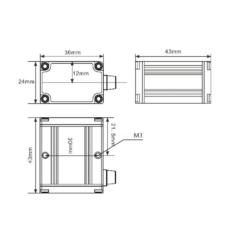 Lector de código de barras Escáner de código de barras Escáner de código portátil fijo A65 SD-81DPM-U