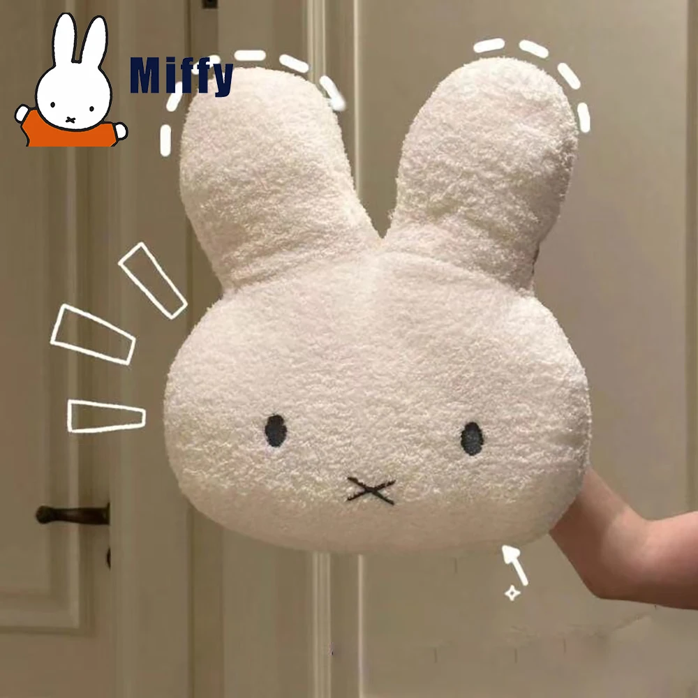 

Kawaii Miffy 40 см плюшевая кукла милая плюшевая подушка украшение комнаты удобная мягкая мультяшная подушка для тела кролика подарок для девочки
