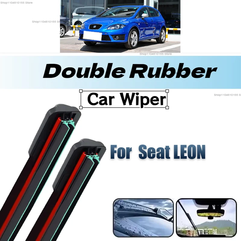 

3PCS Car Wiper for Seat Leon / ST Wagon Estate 2012-2020 Front Rear Windshield Windscreen Wiper Blade Rubber Accessories