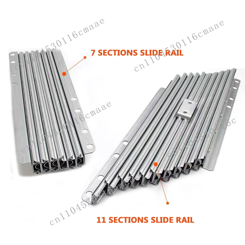 NEW  Invisible Dining Table Telescopic Guide Rail Multifunctional Aluminum Alloy Folding Bar Extension Slide Rail
