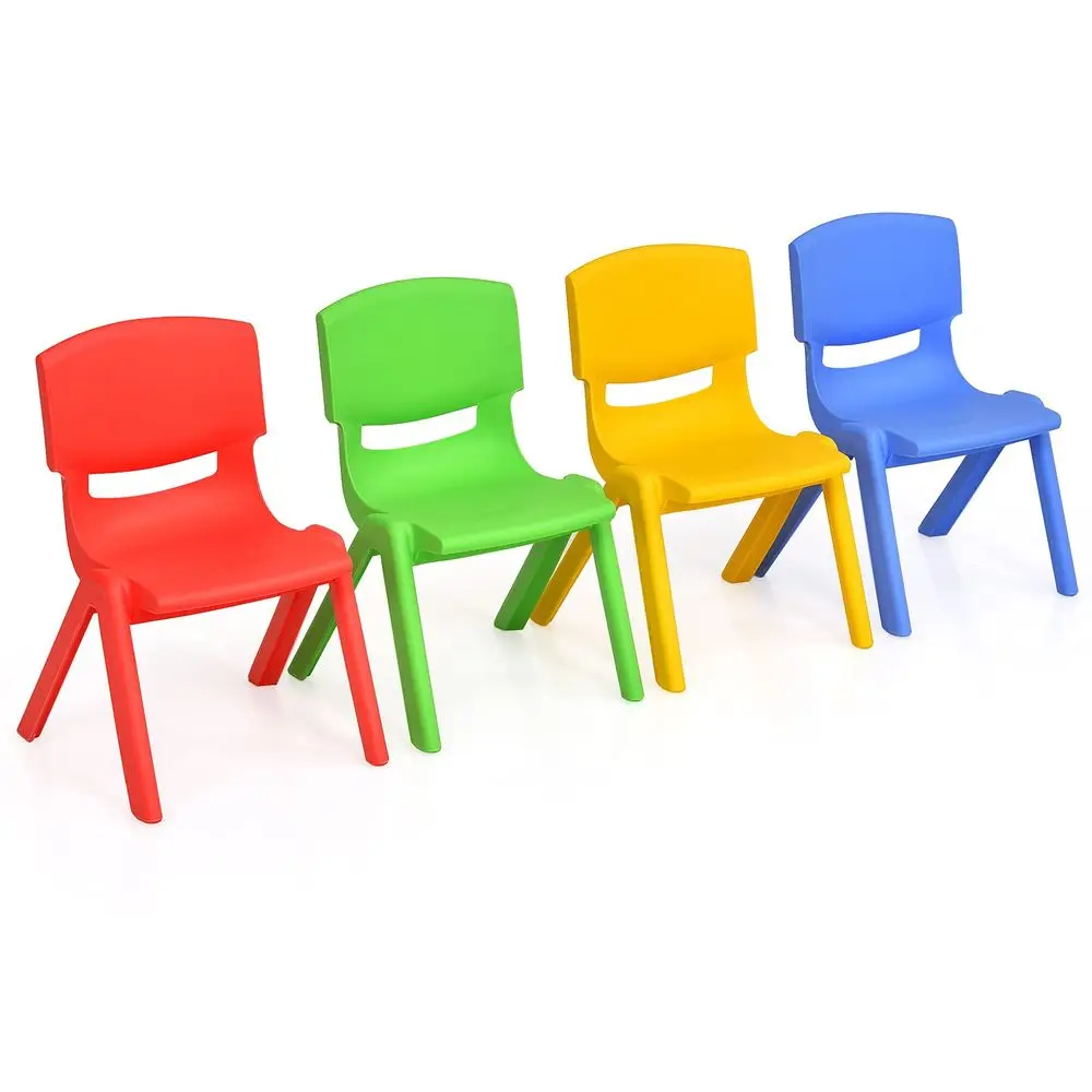 

Kids Chairs, Stackable Plastic Colorful for Toddlers Boys Girls, Learn and Play Stools for School, Home amp Play Room Multicolo