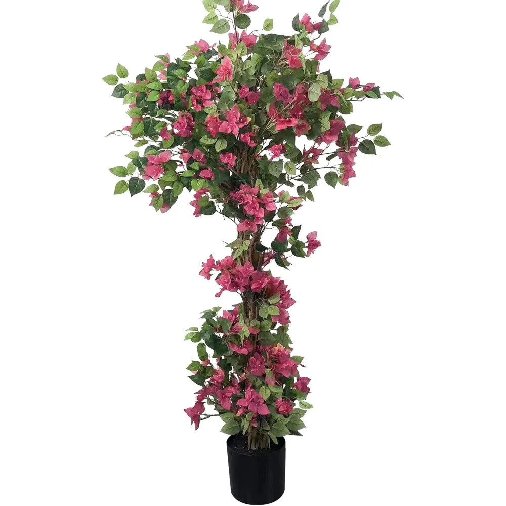 

Artificial Flower Tree (5.4FT-65 Inches) Anti UV Artificial Flower Outdoor/indoor Tree Front Porch