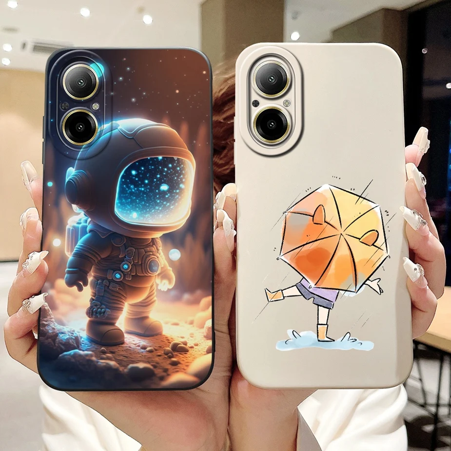 For Realme C67 4G Case RMX3890 Luxury Candy Painted Cover 6.72\'\' Soft Silicone Phone Case For Realme C67 C 67 RealmeC67 4G Shell