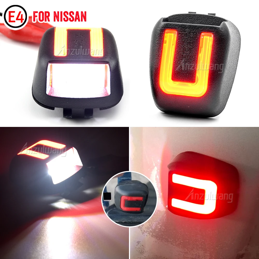 For Nissan Navara D40 Frontier Armada Titan Xterra Suzuki Equator License Plate Light LED licence tag Number Lamp