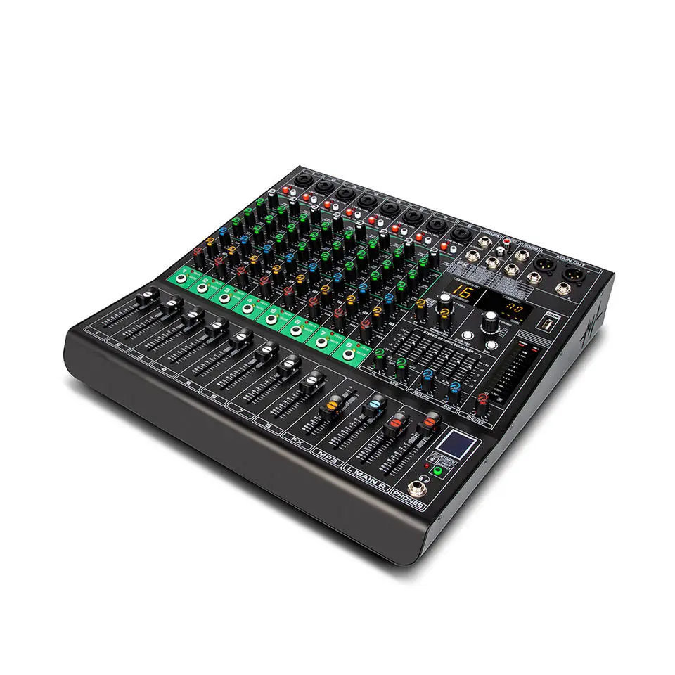 G80 Professional Audio Mixer 48V Phantom Power Supply 8 Channel Audio Mixer For Large Stage Performance Family KTV