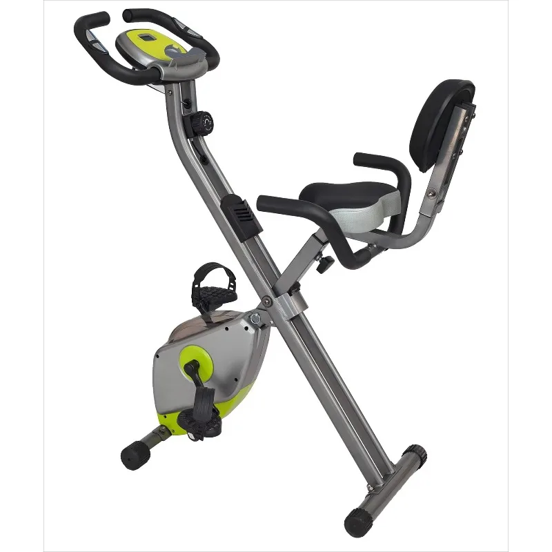 Folding Magnetic Fitness Exercise Bike Recumbent Fitness Bike Exercise Indoor Stationary Bike