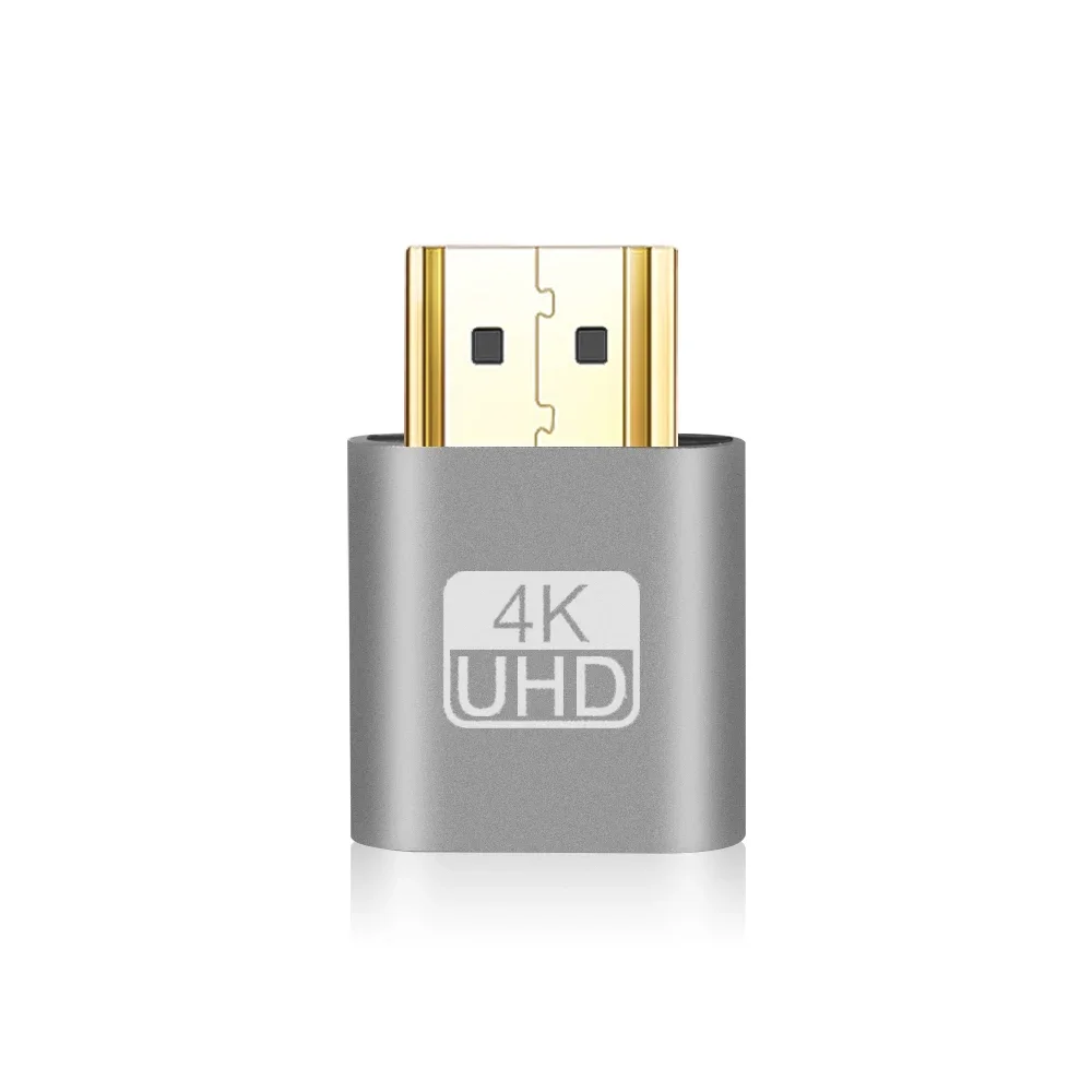 1pcs VGA Virtual Display Adapter HDMI-compatible 1.4 DDC EDID Dummy Plug Headless Ghost Display Emulator Video card Lock plate image 3