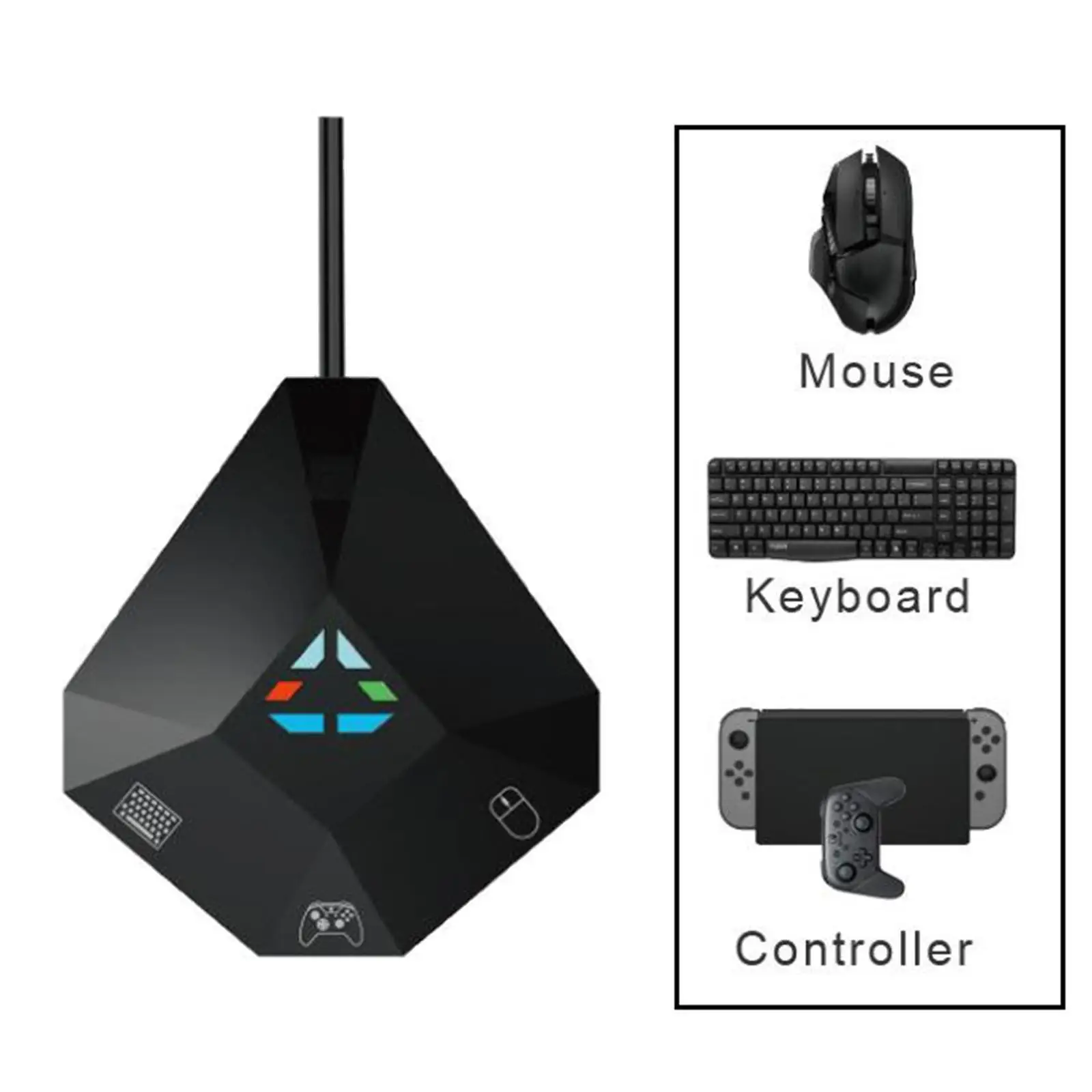 Keyboard with Converter Adapter fits for N-Switch Gaming , Easy to Use, Plug