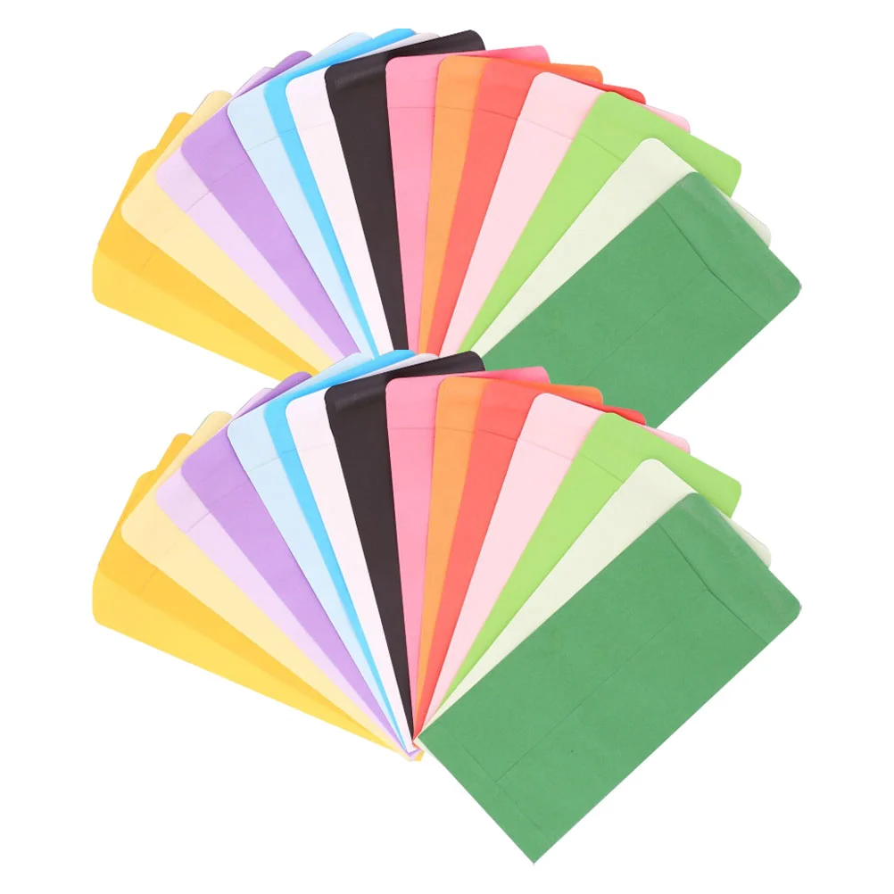 50 Pcs Colorful Blank Envelopes Cash Storage Pouches Money Coin Chinese Style Paper Letter