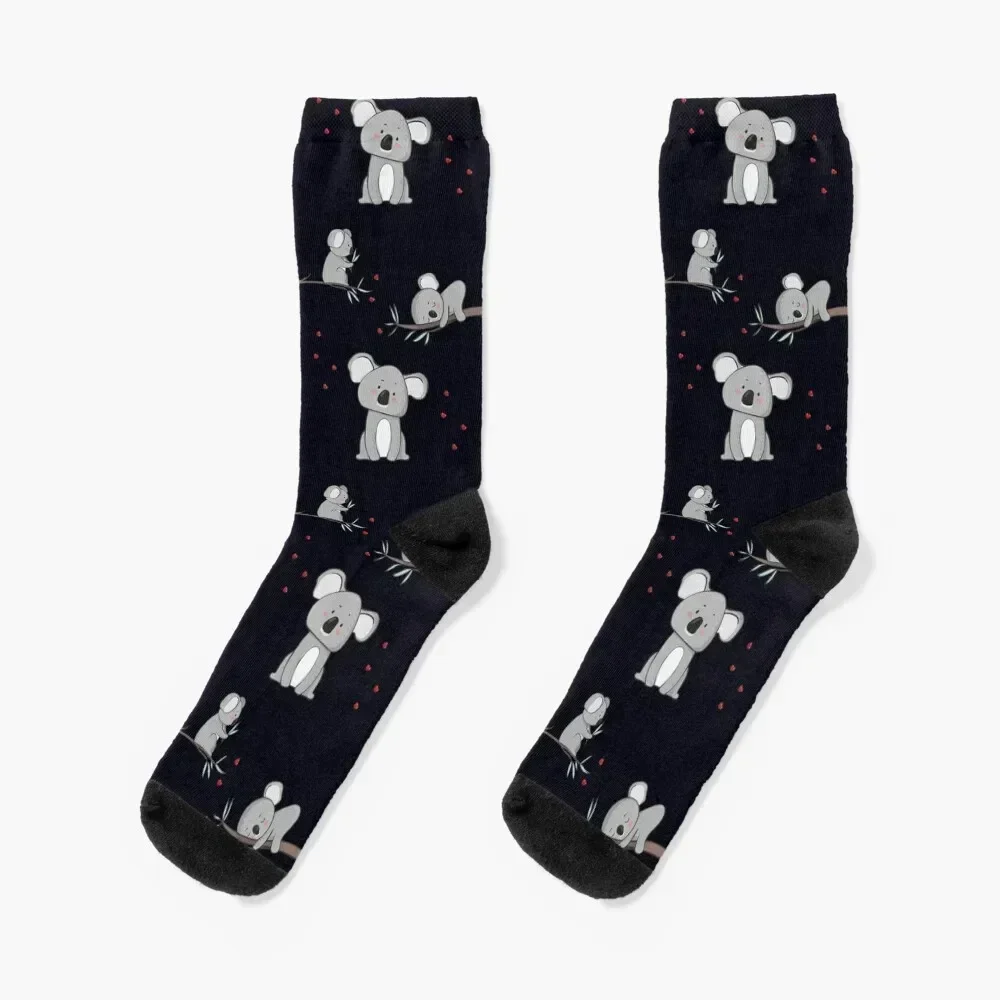 

Koalas in Love - Baby Koala Bear Socks Wholesale winter thermal designer brand man Men Socks Luxury Brand Women's