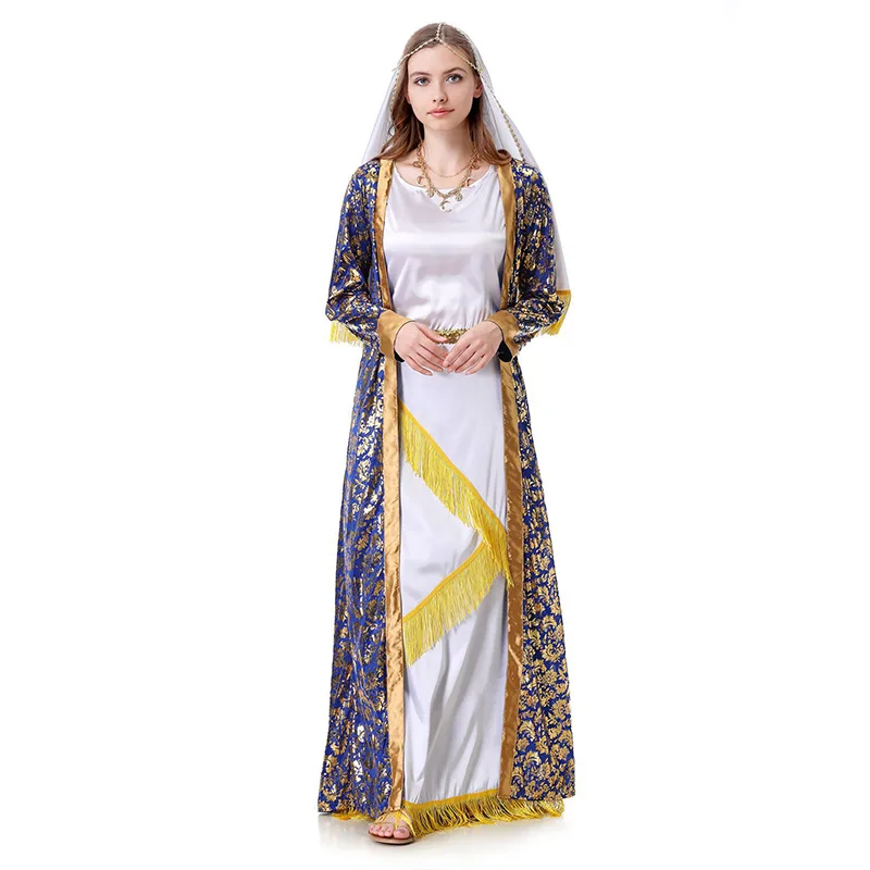 

2025 New Halloween Cos Role Long Dress Fashionable Women's Clothing Elegant Gown Stage Costume Traditional Chinese Ethnic Style