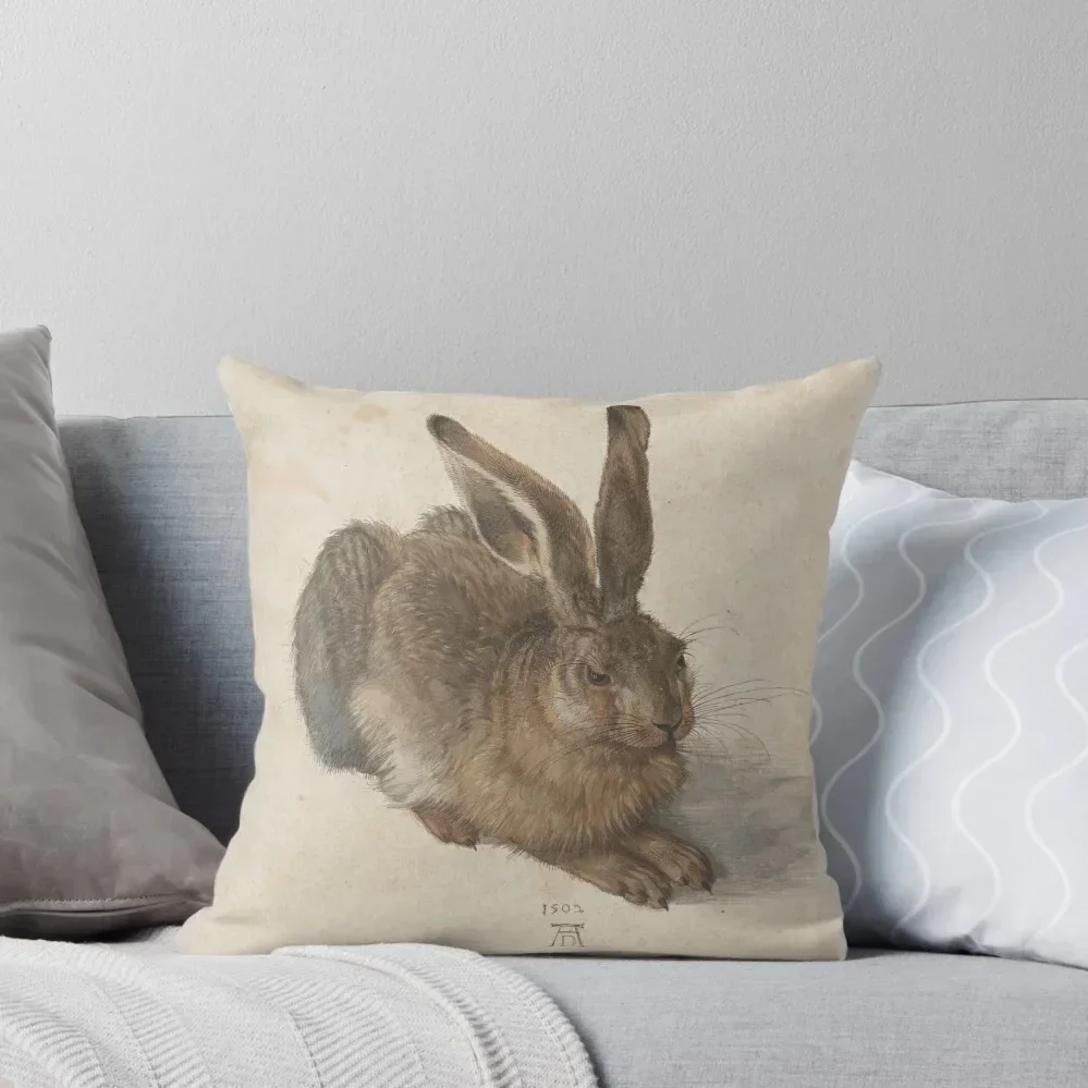 Young Hare by Albrecht Dürer Throw Pillow Covers For Sofas Sofa Cover pillows decor home pillow