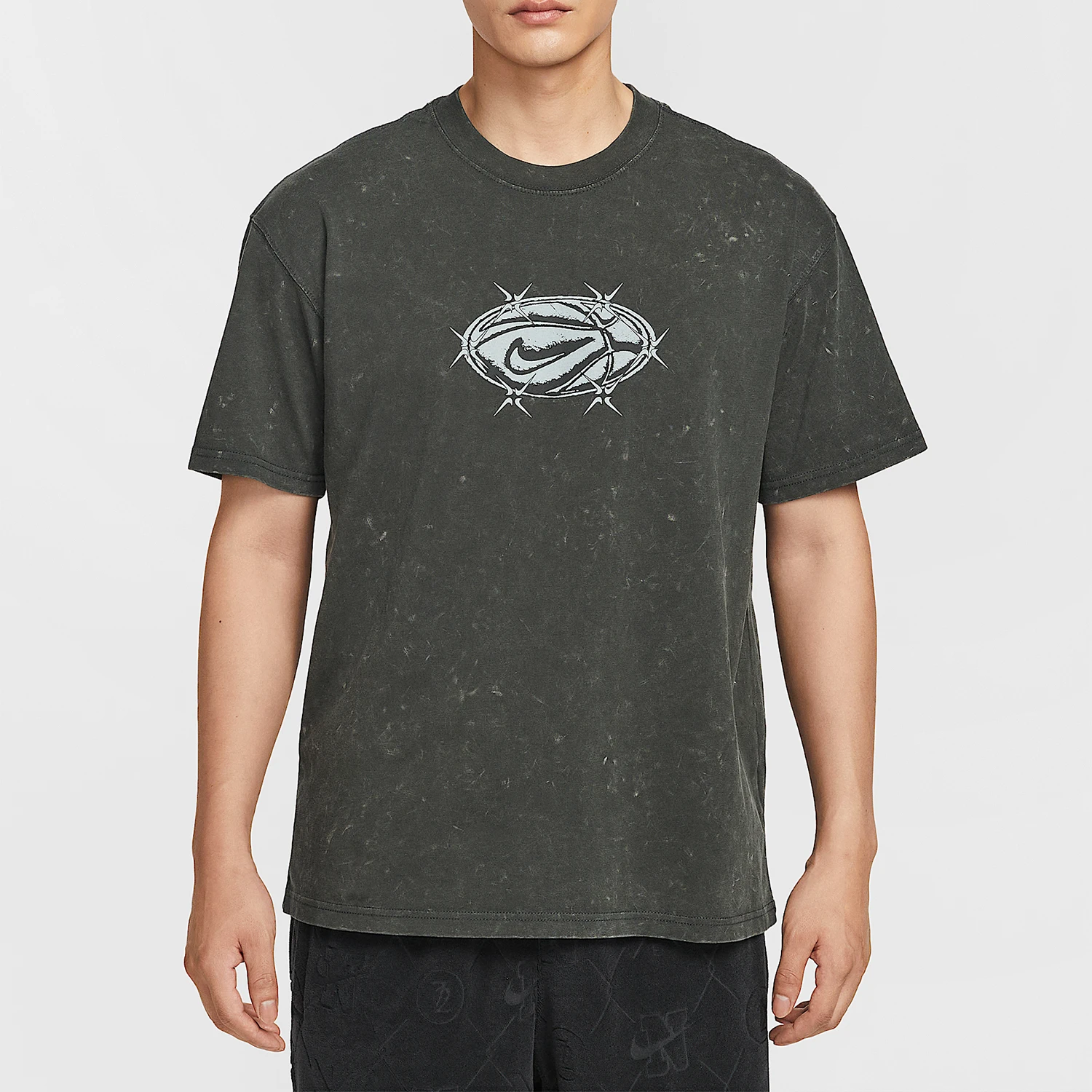 

Nike genuine Summer Men's Vintage Distressed Print Short-sleeve HV1676-060