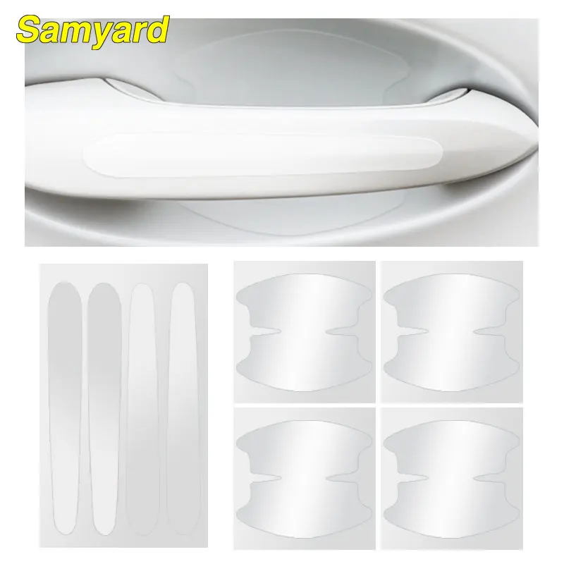 

Universal Car Handle Protective Film Car Door Stickers Anti-Scratch Resistant Sticker For Bmw Audi Toyota Honda Car Accessories