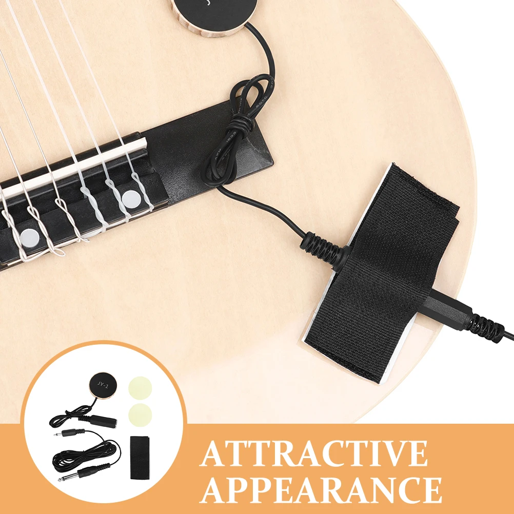 

1 set Guitar Pickup for Folk Classical Acoustic Guitars No Hole Installation Compact Design Sound for Violin