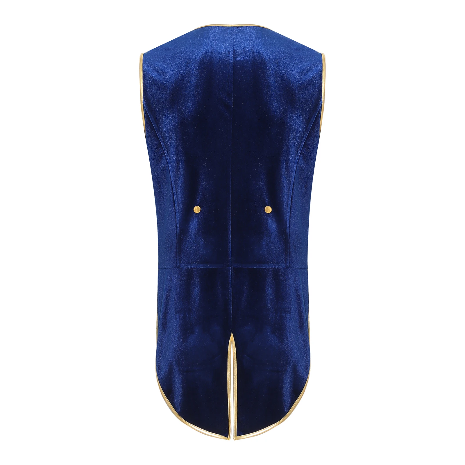 Men Medieval Renaissance Steampunk Victorian Vintage Velvet Vest Tailcoat Tuxedo Vampire Costume for Halloween Carnival Party