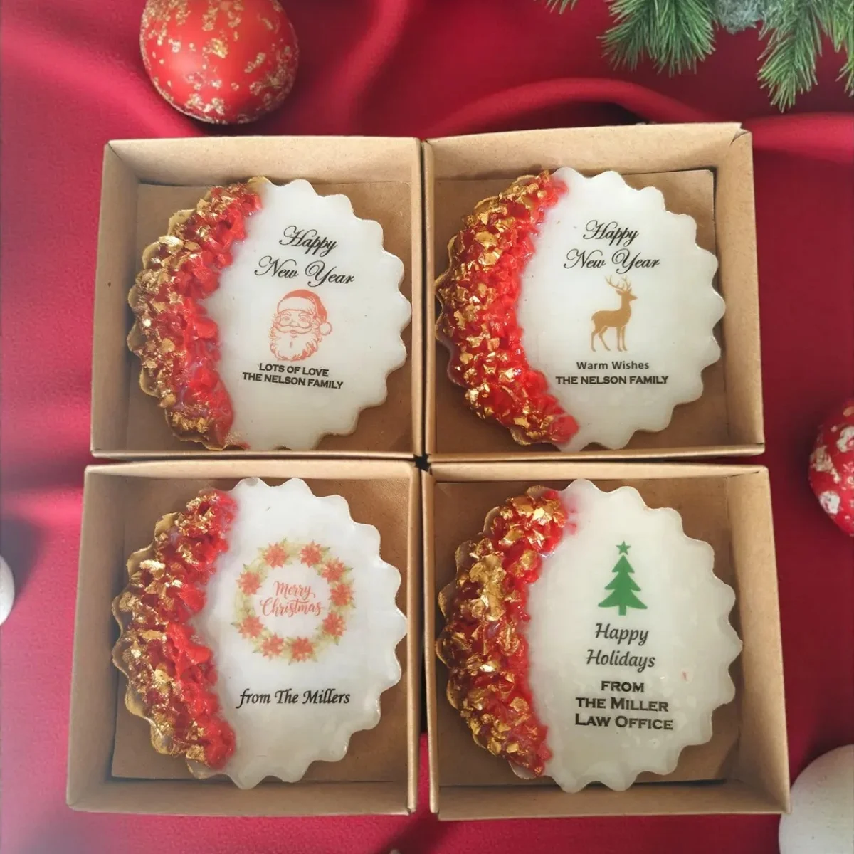 Christmas Magnet Favor – Personalized Holiday Gift – New Year Party Favor -Corporate ,church, ,baptism,celebration,wedding,bir