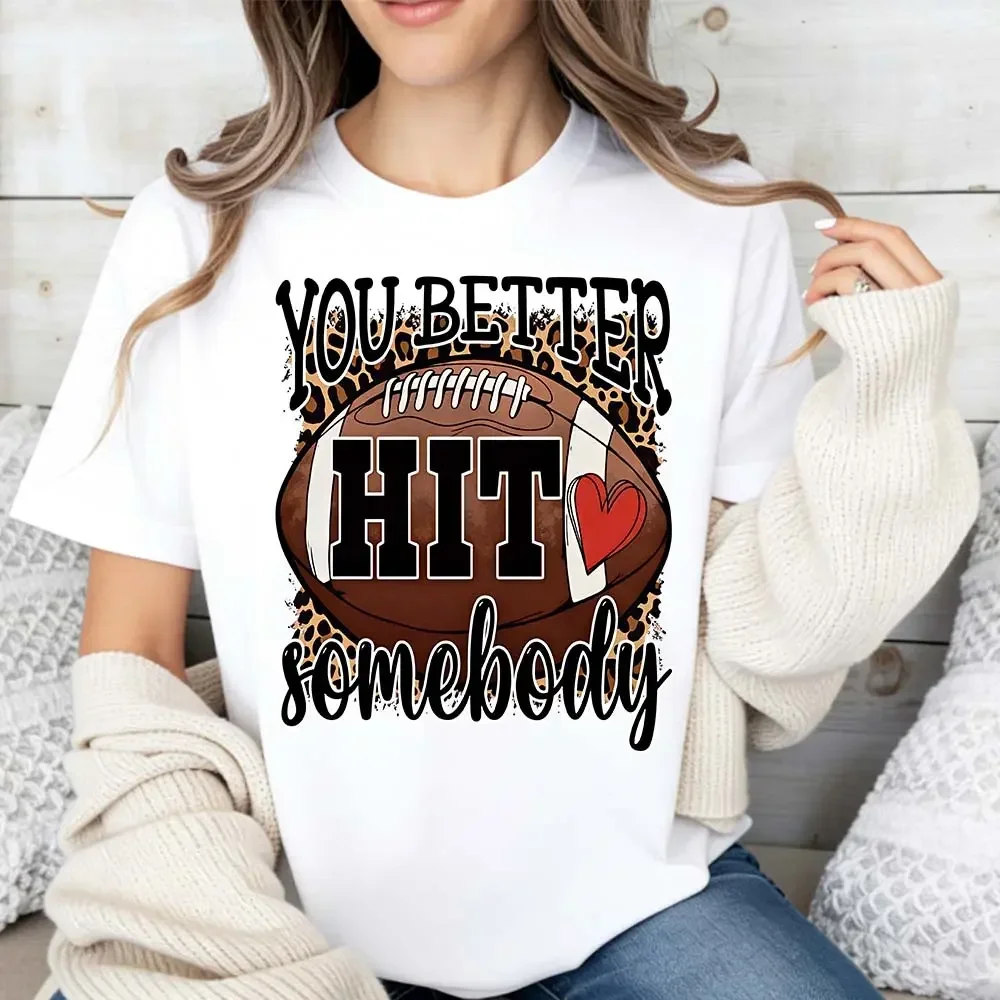 Women's Graphic Tee - Funny Football Quote 